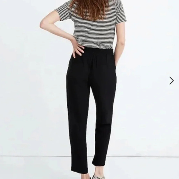 Madewell Drapey Track Trouser Black Size Small - Picture 2 of 9